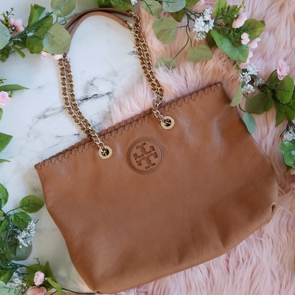 Tory Burch Handbags - Tory Burch Brown Leather Tote